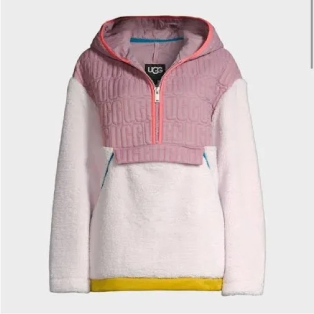 UGG Iggy Pink Salt sherpa jacket